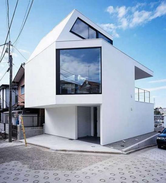 Ngôi nhà ở góc đường có kiến trúc siêu độc đáo